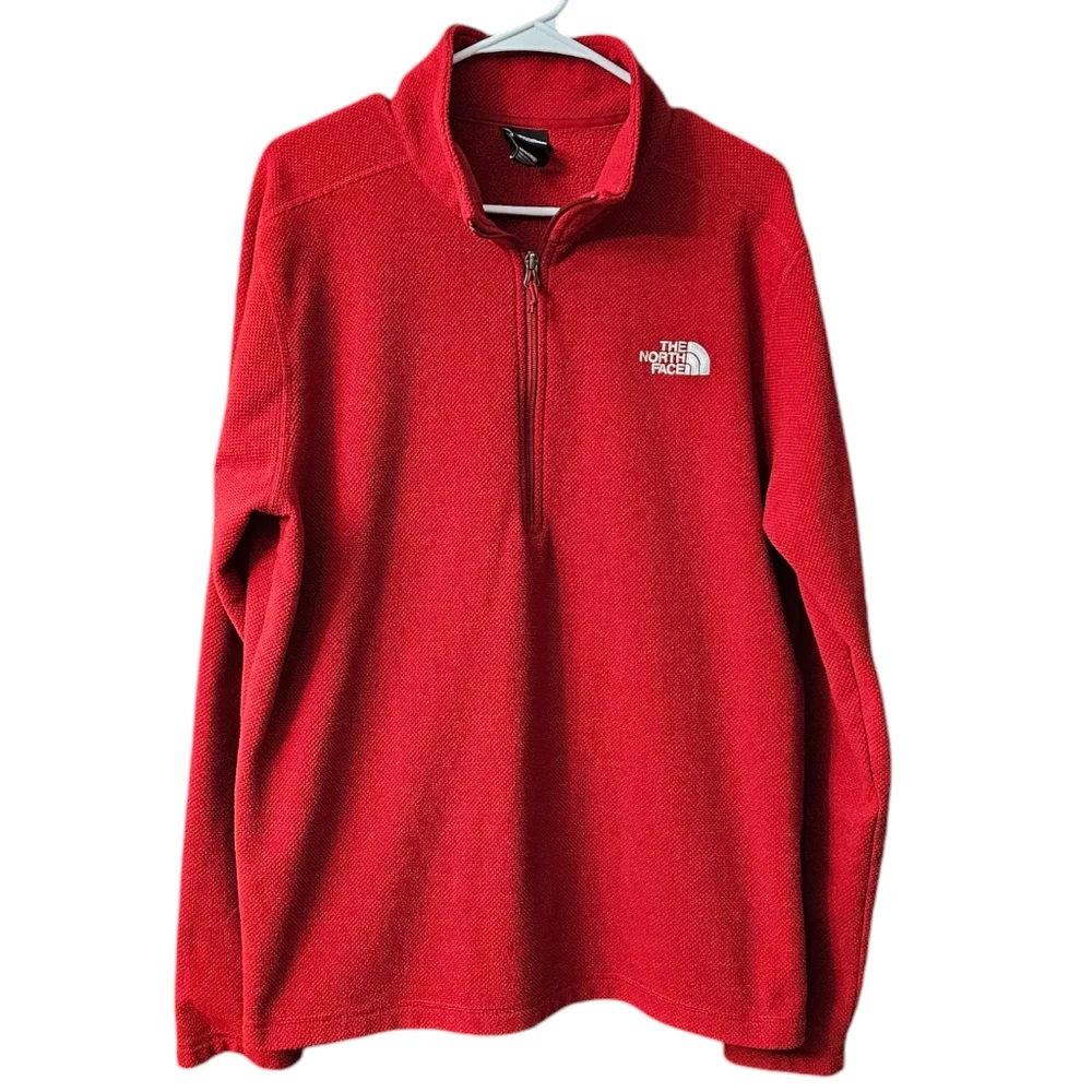 The North Face Textured Cap Rock Fleece Quarter Zip Pullover Men's Large